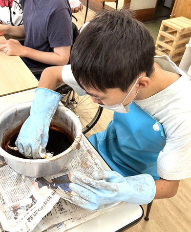 柿渋染めをはじめました！
